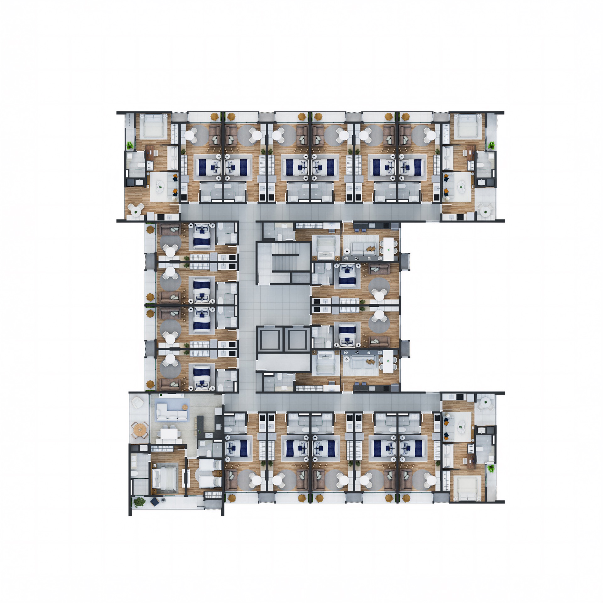 Implantação do condomínio Aura Aparecida